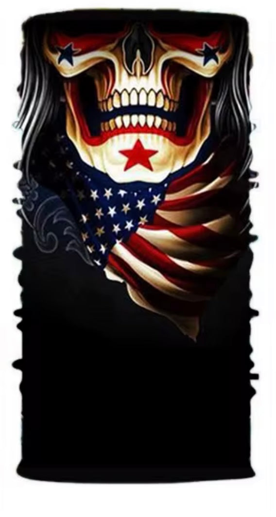American Skull Gaitor Mask