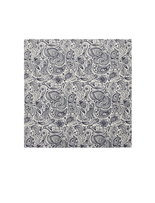 English Paisley Bandana 22x22