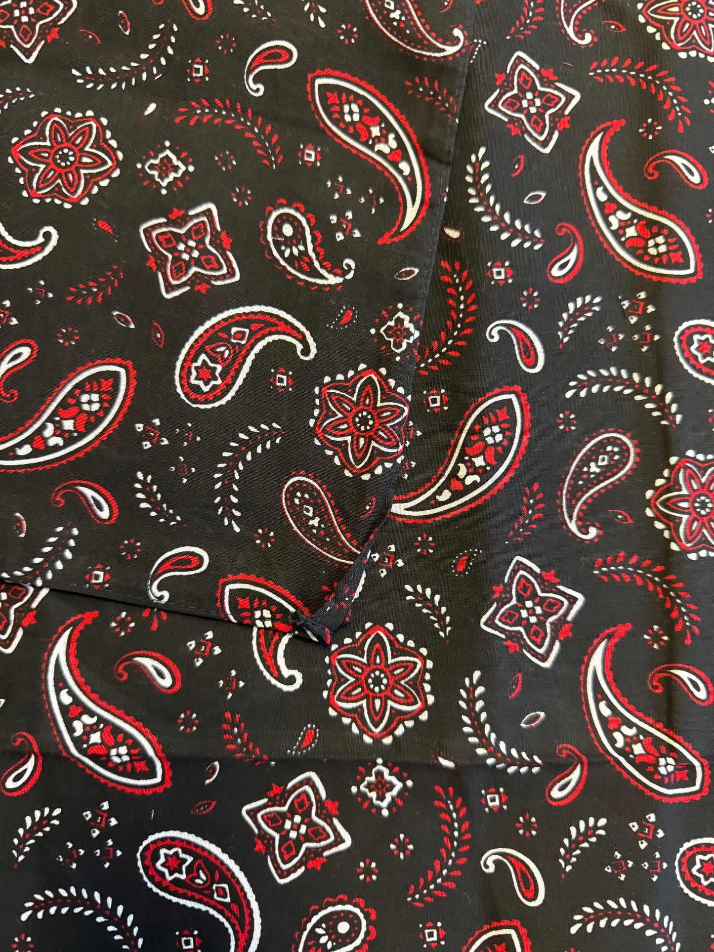 Red and black Bandana